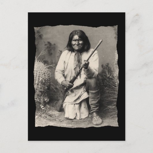 Native American Geronimo Apache Briefkaart (Voorkant)