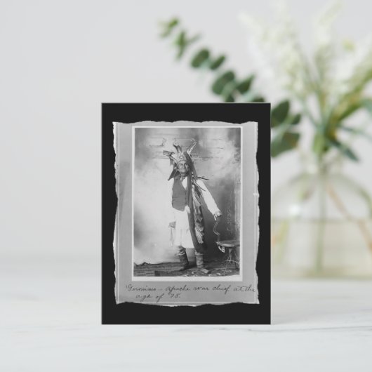 Native American Geronimo Apache Briefkaart (Staand voorkant)
