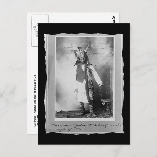Native American Geronimo Apache Briefkaart (Voorkant / Achterkant)