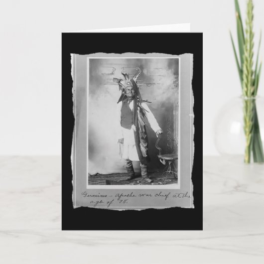 Native American Geronimo Apache Kaart (Voorkant)
