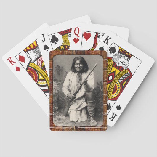 Native American Geronimo Apache spelen ca Speelkaarten (Achterkant)