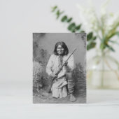 Native American Geronimo Briefkaart (Staand voorkant)