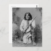 Native American Geronimo Briefkaart (Voorkant / Achterkant)