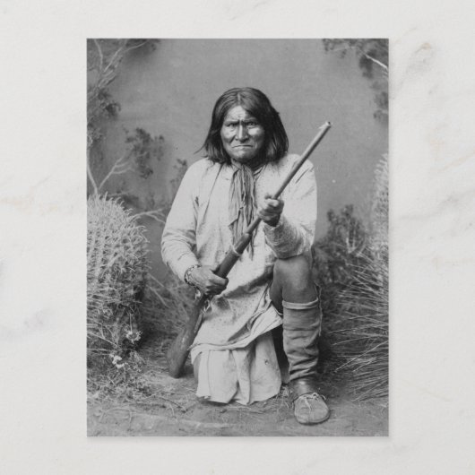 Native American Geronimo Briefkaart (Voorkant)