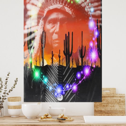 Native American Ghost Dance Poster (Keuken)