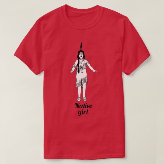 Native American girl 7 T-shirt (Design voorkant)