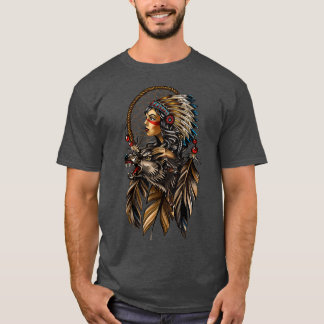 Native American Girl Chief T-shirt