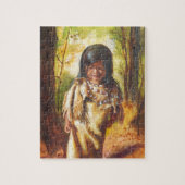 Native American Girl Legpuzzel (Verticaal)