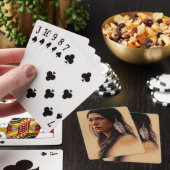 Native American Girl met veren Pokerkaarten (Insitu)