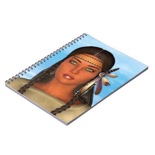 Native American Girl Notitieboek (Linkerzijde)