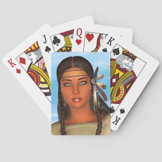 Native American Girl Speelkaarten (Achterkant)