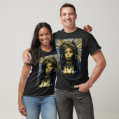 Native American Gold Feather= T-shirt (Unisex)