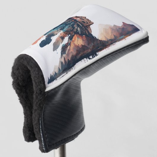 Native American Golfheadcover (3/4 voorkant)