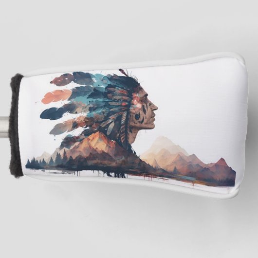 Native American Golfheadcover (Voorkant)