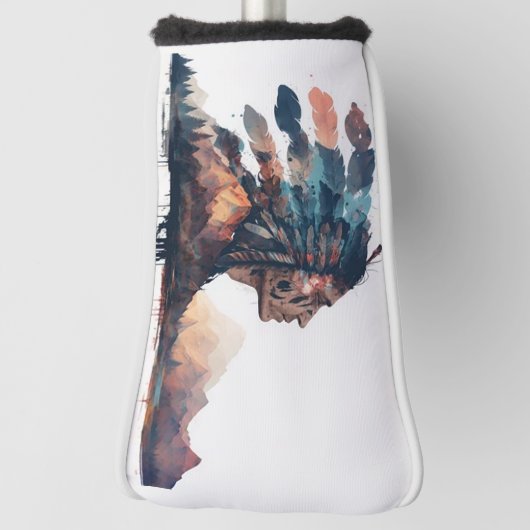 Native American Golfheadcover (Draai 90)