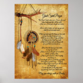 Native American Great spirit Prayer Poster (Voorkant)