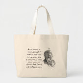 Native American Grote Tote Bag (Voorkant)