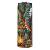 Native American Guardian Geest van de Wildernis. Thermosbeker (Achterkant)