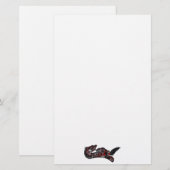 Native American Haida Art Otter Illustratie Briefpapier (Voorkant / Achterkant)