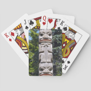 Native American Haida Totem Pole Card Deck Pokerkaarten