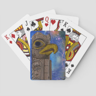 Native American Haida Totem Pole Card Deck Speelkaarten