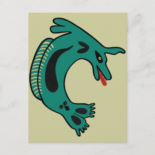 Native American Haida Zee Lion Briefkaart (Voorkant)