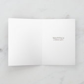 Native American Happy Birthday Wolf en Hawk Feestdagen Kaart (Binnen)