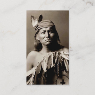 Native-American Hatchet Thrower's Calling Card Visitekaartje