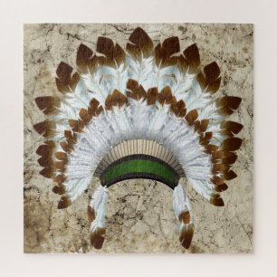 Native American Headdress Puzzle Legpuzzel