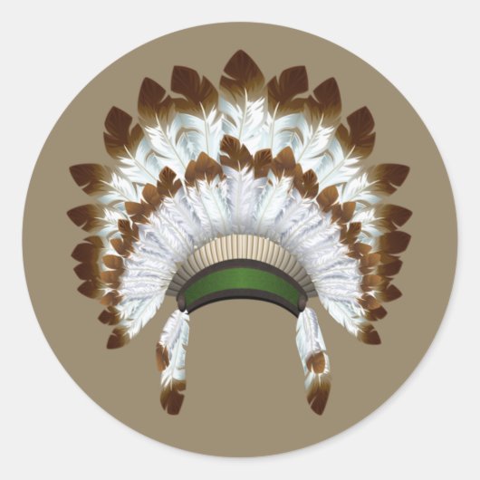 Native American Headdress Stickers (Voorkant)