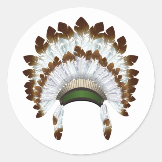 Native American Headdress Stickers (Voorkant)