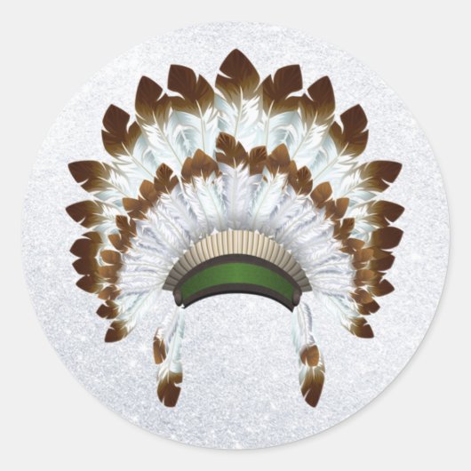 Native American Headdress Stickers (Voorkant)