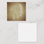 Native American Headdress Visitekaartje (Voorkant / Achterkant)