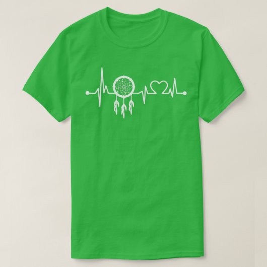 NATIVE AMERICAN HEARTBEAT WHITE T-SHIRT (Design voorkant)