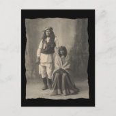  Native American Henry Wilson en Wife Moja Briefkaart (Voorkant)