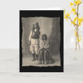  Native American Henry Wilson en Wife Moja Kaart (Gele Bloem)