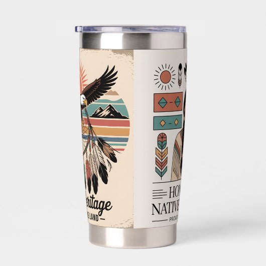 Native american heritage geïsoleerde drinkbeker (Rechts)