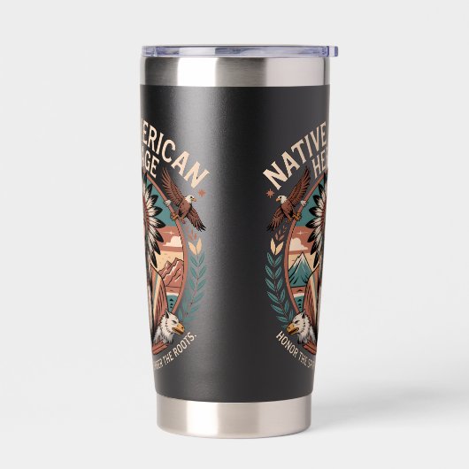 Native american heritage geïsoleerde drinkbeker (Links)