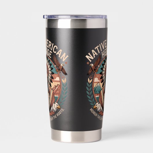 Native american heritage geïsoleerde drinkbeker (Rechts)