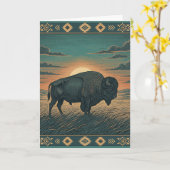 Native american heritage Greeting  Kaart (Gele Bloem)