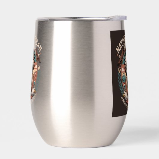 Native american heritage insulated tumbler (Links)