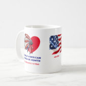 Native American Heritage Maand Hoofdadres Veteraan Koffiemok (Voorkant links)