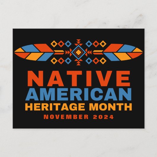 Native American Heritage Month 2025 Briefkaart (Voorkant)