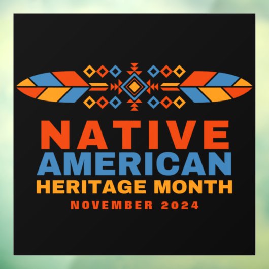 Native American Heritage Month 2025 Raamsticker (Vel 3)