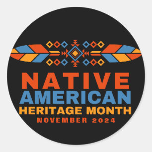 Native American Heritage Month 2025 Ronde Sticker