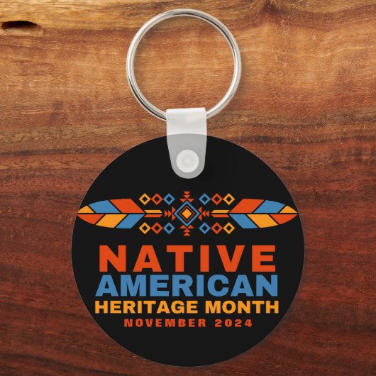 Native American Heritage Month 2025 Sleutelhanger (Achterkant)