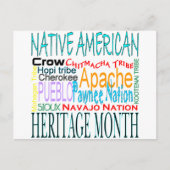 Native American Heritage Month Briefkaart (Voorkant)