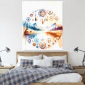Native American Heritage Month Canvas Afdruk (Insitu (Slaapkamer))