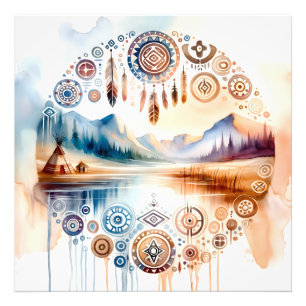 Native American Heritage Month Foto Afdruk