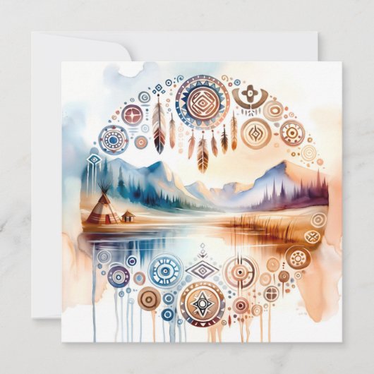 Native American Heritage Month Kaart (Voorkant)